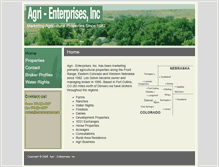 Tablet Screenshot of agrienterprises.com